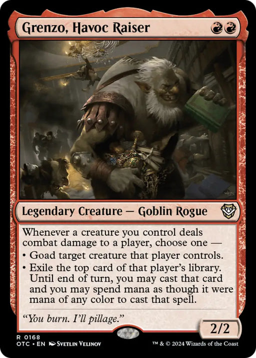 Grenzo Havoc Raiser [Outlaws of Thunder Junction Commander] - MTG Single