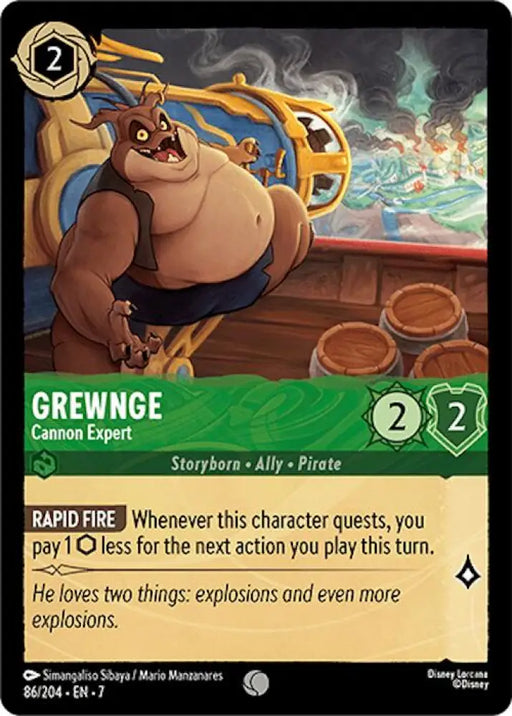 Grewnge - Cannon Expert (86/204) [Archazia’s Island] - Lorcana Single