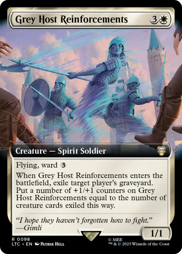Grey Host Reinforcements (Extended Art) [The Lord of the Rings: Tales of Middle-Earth Commander] - MTG Single