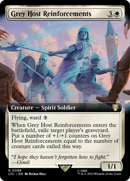 Grey Host Reinforcements (Extended Art) [The Lord of the Rings: Tales of Middle-Earth Commander] - MTG Single