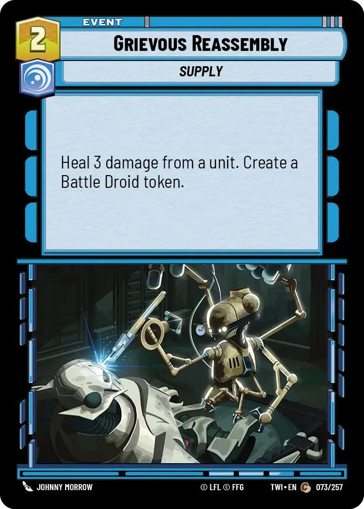 Grievous Reassembly (073/257) [Twilight of the Republic] - Star Wars: Unlimited Single