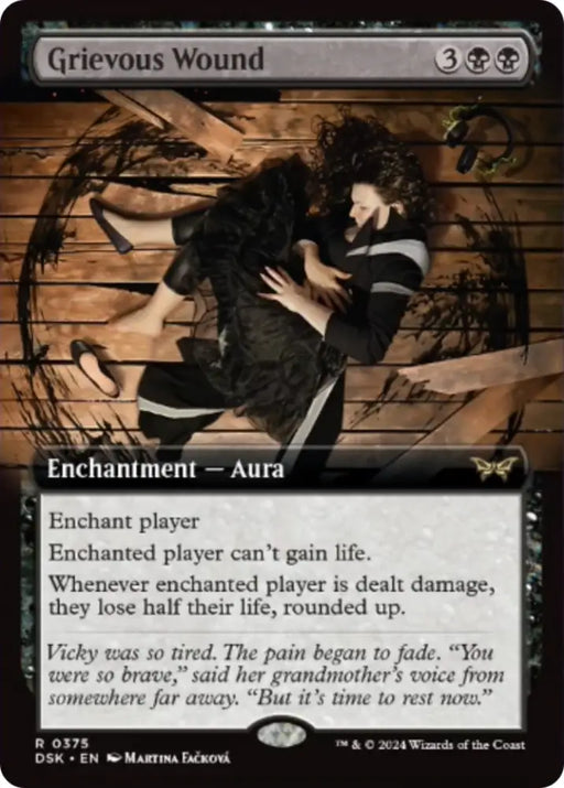 Grievous Wound (Extended Art) [Duskmourn: House of Horror] - MTG Single