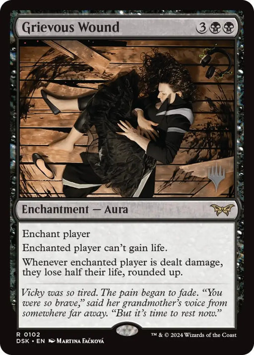 Grievous Wound (Promo Pack) [Duskmourn: House of Horror Promos] - MTG Single