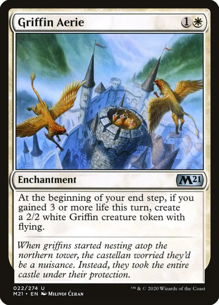 Griffin Aerie [Core Set 2021] - MTG Single