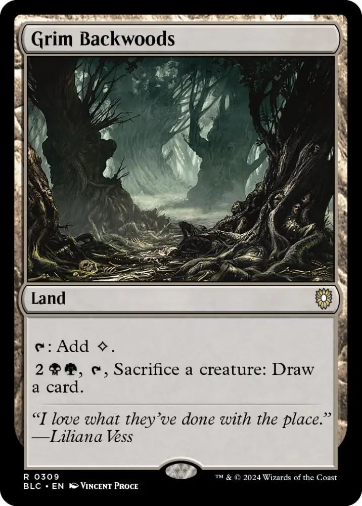 Grim Backwoods [Bloomburrow Commander] - MTG Single