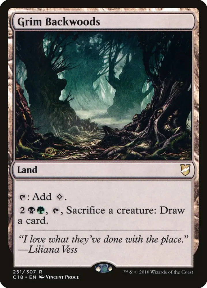Grim Backwoods [Commander 2018] - MTG Single