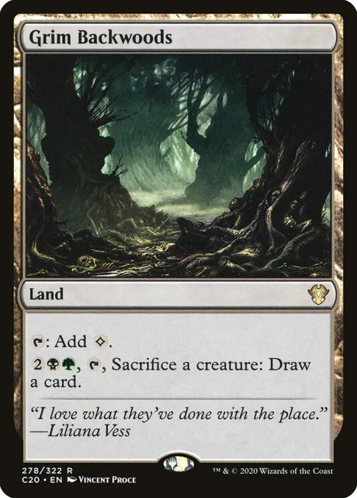 Grim Backwoods [Commander 2020] - MTG Single