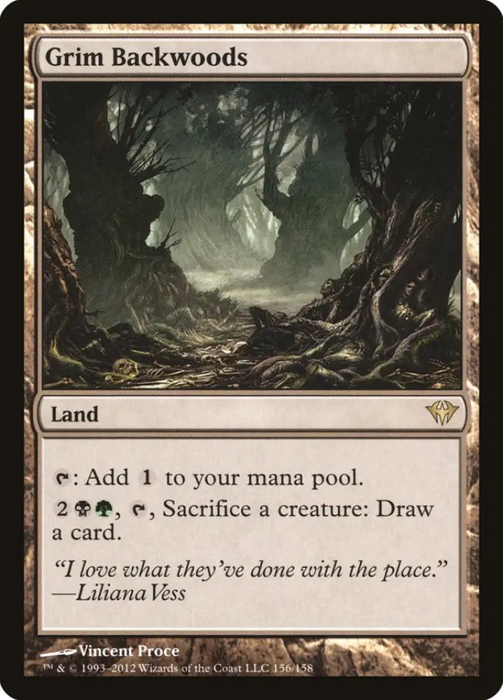 Grim Backwoods [Dark Ascension] - MTG Single