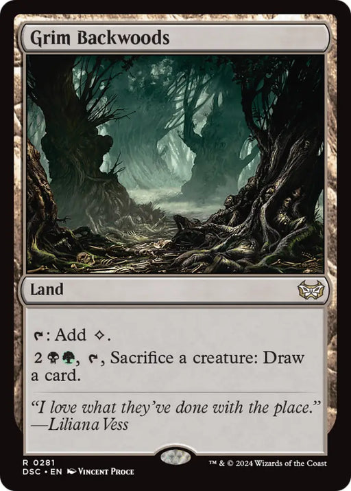 Grim Backwoods [Duskmourn: House of Horror Commander] - MTG Single