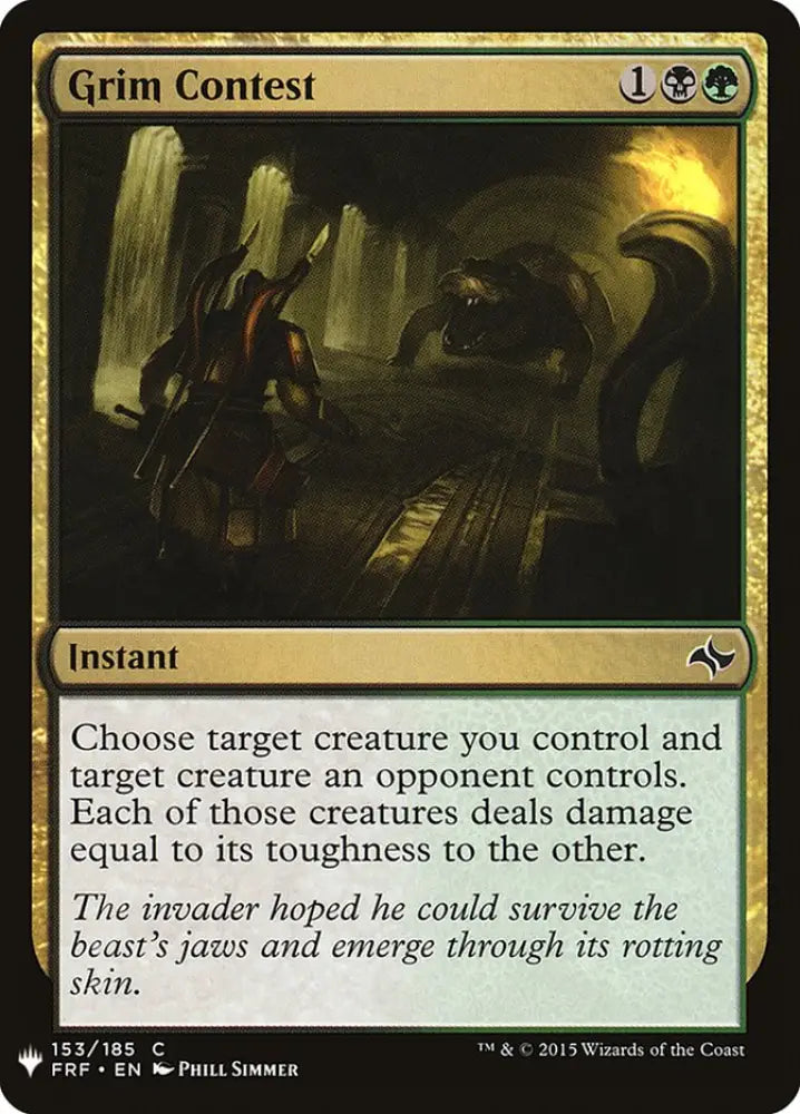 Grim Contest [Mystery Booster] - MTG Single