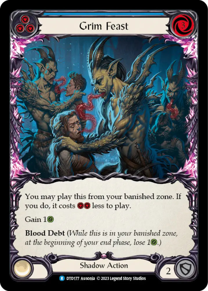 Grim Feast (Blue) [Dusk Till Dawn] - Flesh And Blood Single