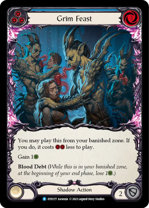Grim Feast (Blue) [Dusk Till Dawn] - Flesh And Blood Single