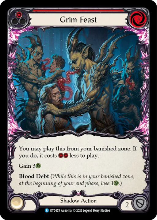 Grim Feast (Red) [Dusk Till Dawn] - Flesh And Blood Single
