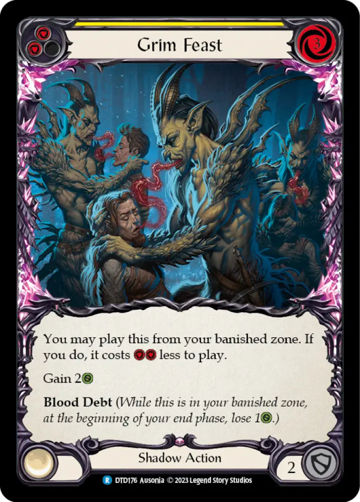 Grim Feast (Yellow) [Dusk Till Dawn] - Flesh And Blood Single
