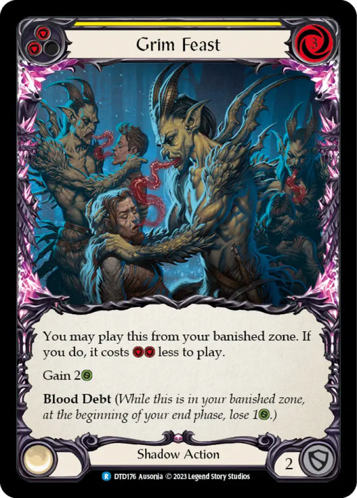 Grim Feast (Yellow) [Dusk Till Dawn] - Flesh And Blood Single