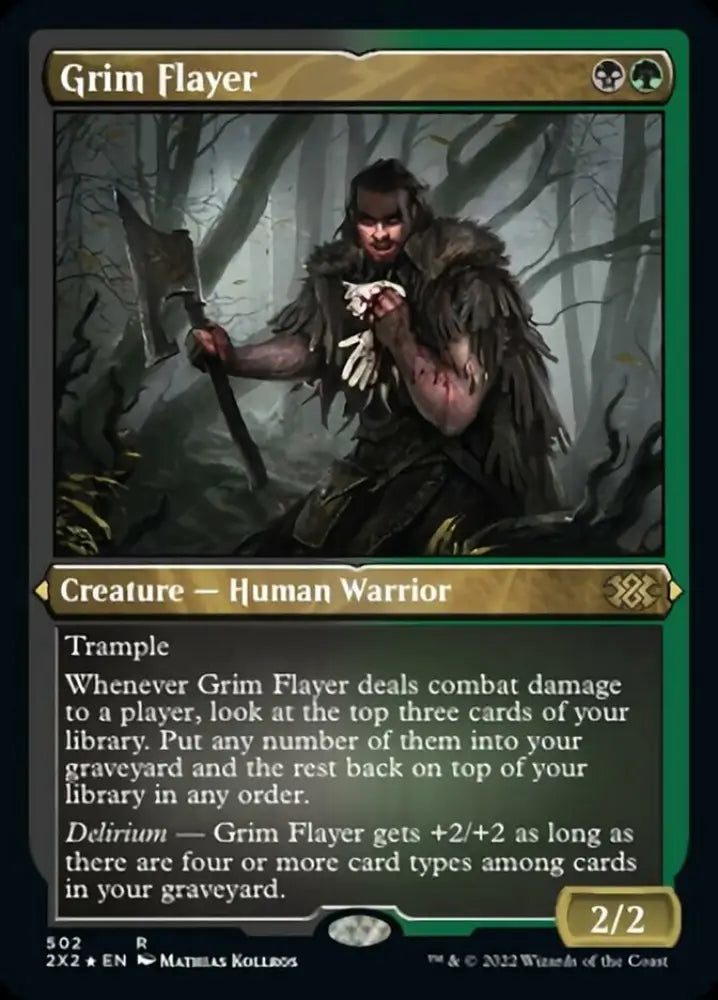 Grim Flayer (Foil Etched) [Double Masters 2022] - MTG Single