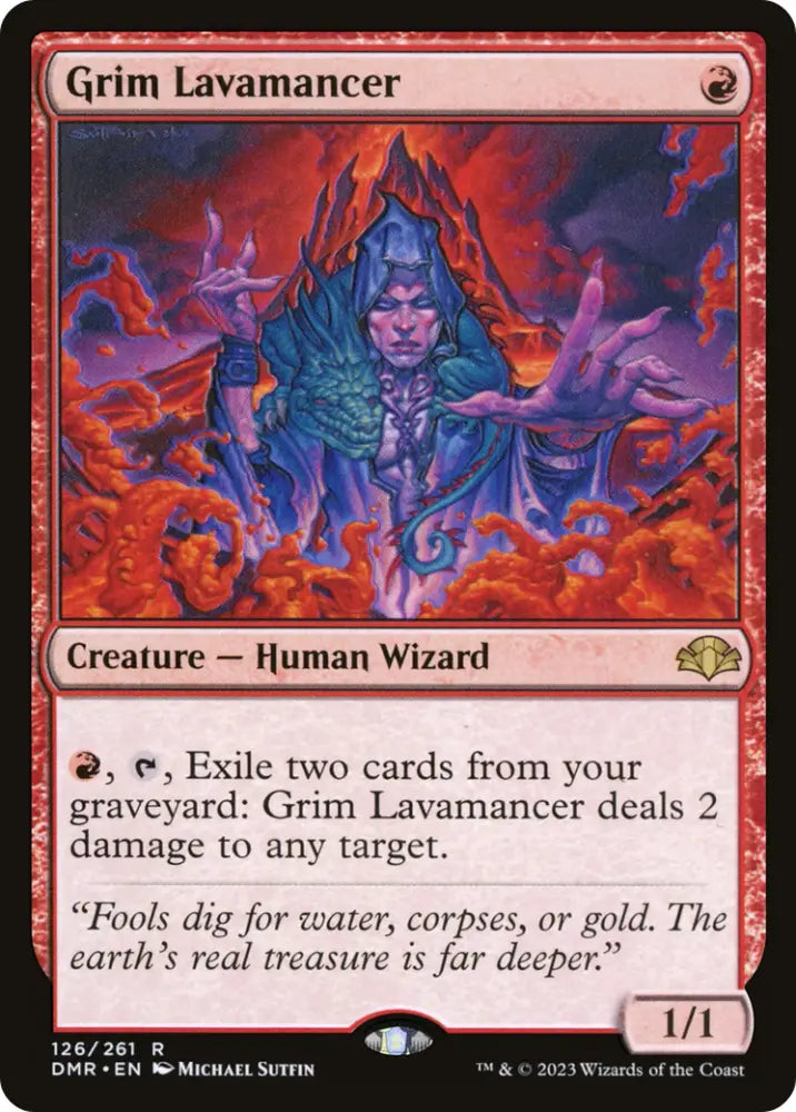 Grim Lavamancer [Dominaria Remastered] - MTG Single