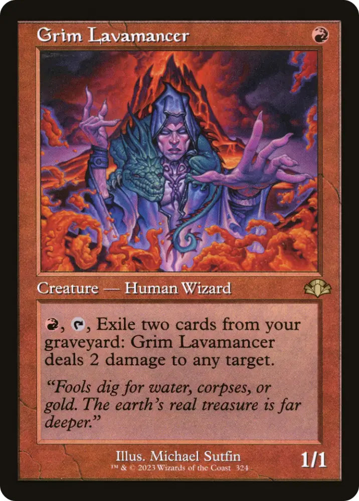 Grim Lavamancer (Retro) [Dominaria Remastered] - MTG Single