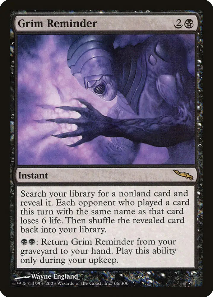 Grim Reminder [Mirrodin] - MTG Single