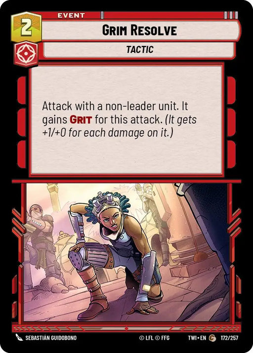 Grim Resolve (172/257) [Twilight of the Republic] - Star Wars: Unlimited Single