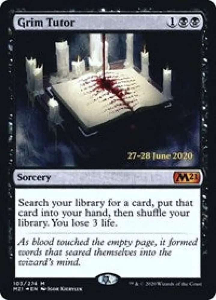 Grim Tutor (103) [Prerelease Cards]