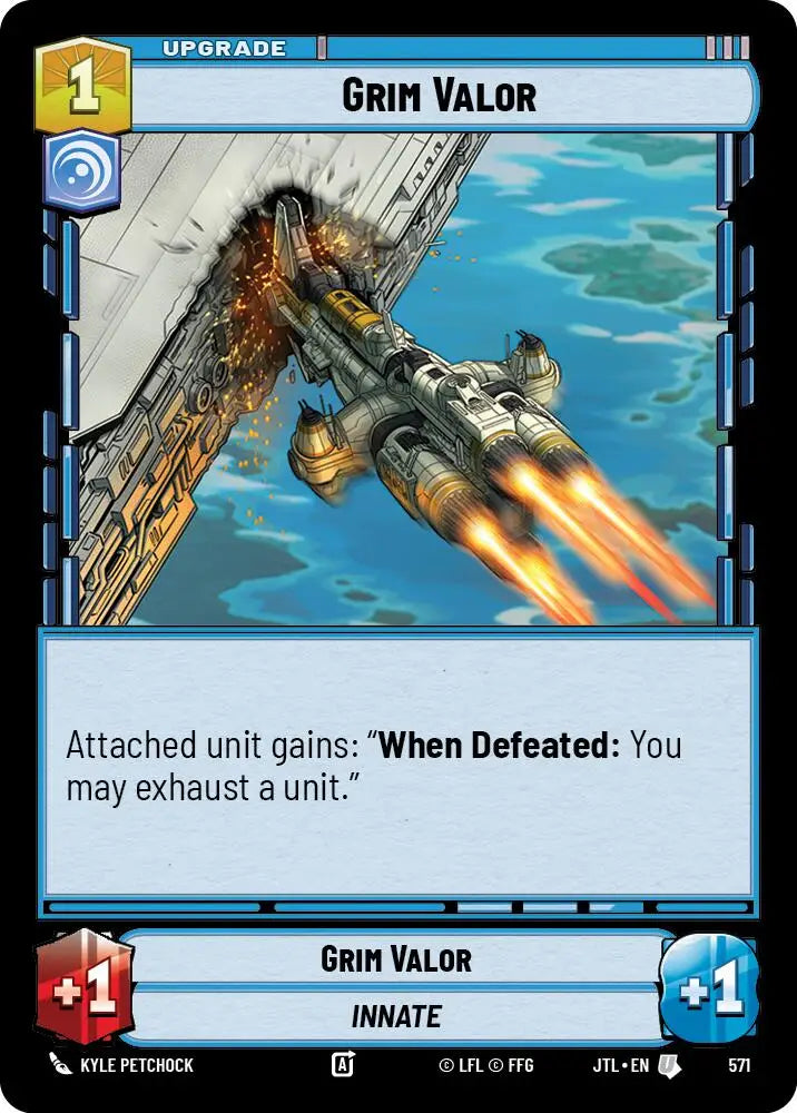 Grim Valor (Foil) (571) [Jump to Lightspeed] - Star Wars: Unlimited Single