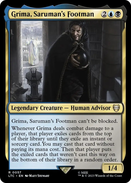 Grima Saruman’s Footman [The Lord of the Rings: Tales of Middle-Earth Commander] - MTG Single