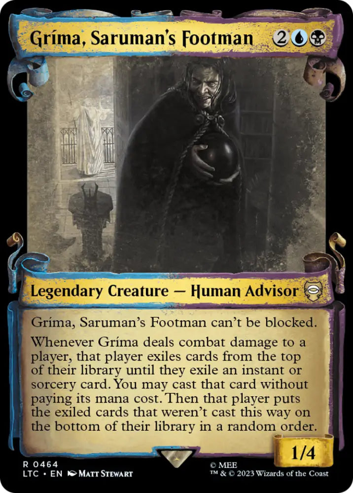 Grima Saruman’s Footman [The Lord of the Rings: Tales of Middle-Earth Commander Showcase Scrolls] - MTG Single