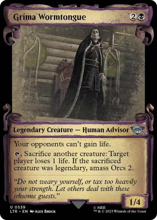 Grima Wormtongue [The Lord of the Rings: Tales of Middle-Earth Showcase Scrolls] - MTG Single