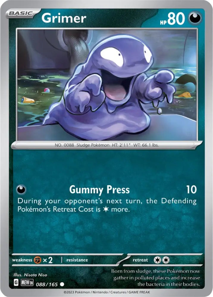 Grimer (088/165) [Scarlet & Violet 151] - Pokemon Single