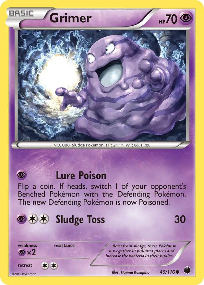 Grimer (45/116) [Black & White: Plasma Freeze] - Pokemon Single