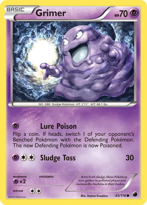 Grimer (45/116) [Black & White: Plasma Freeze] - Pokemon Single
