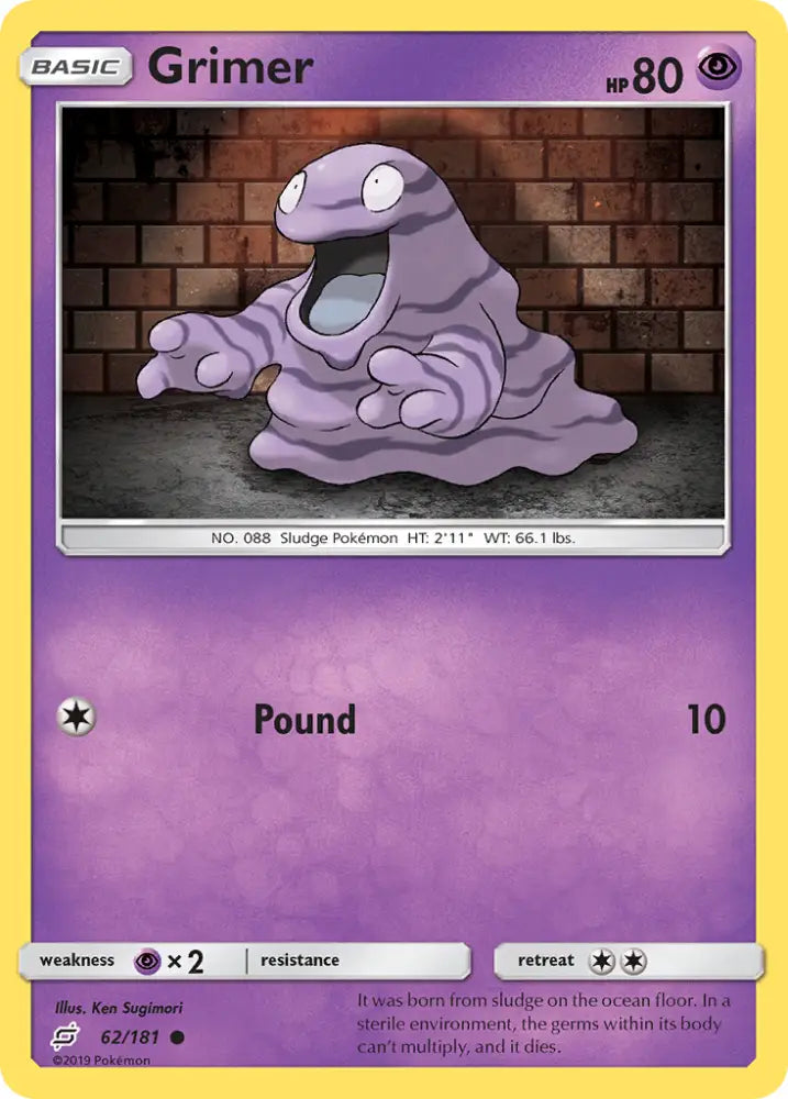 Grimer (62/181) [Sun & Moon: Team Up] - Pokemon Single