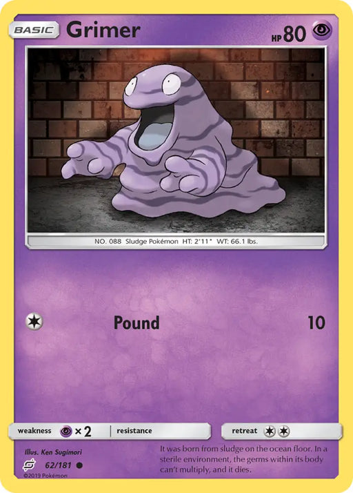 Grimer (62/181) [Sun & Moon: Team Up] - Pokemon Single
