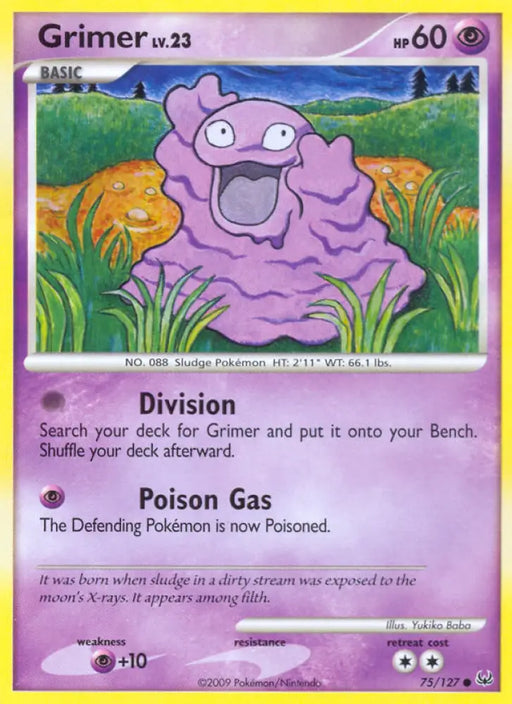 Grimer (75/127) [Platinum: Base Set] - Pokemon Single