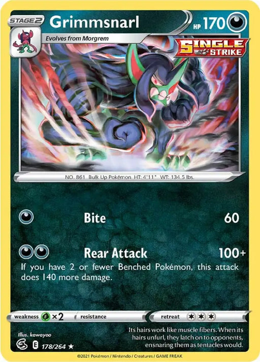 Grimmsnarl (178/264) [Sword & Shield: Fusion Strike] - Pokemon Single
