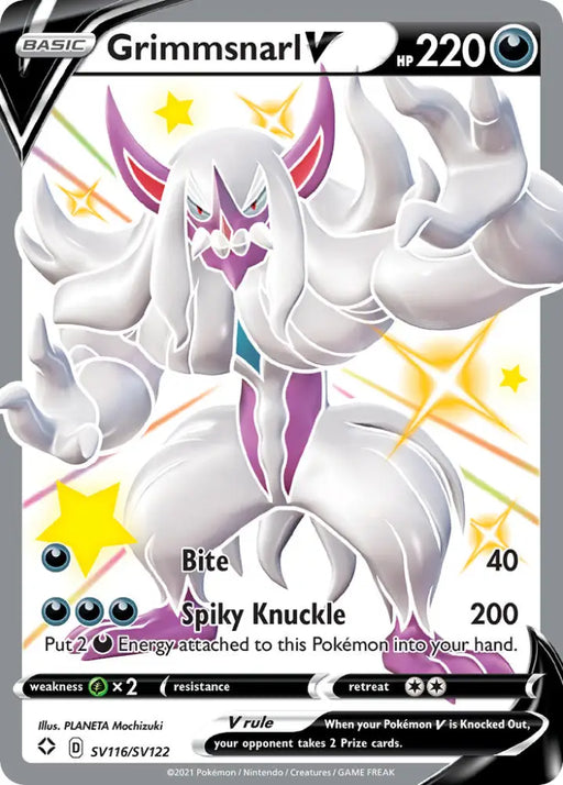 Grimmsnarl V (SV116/SV122) [Sword & Shield: Shining Fates] - Pokemon Single