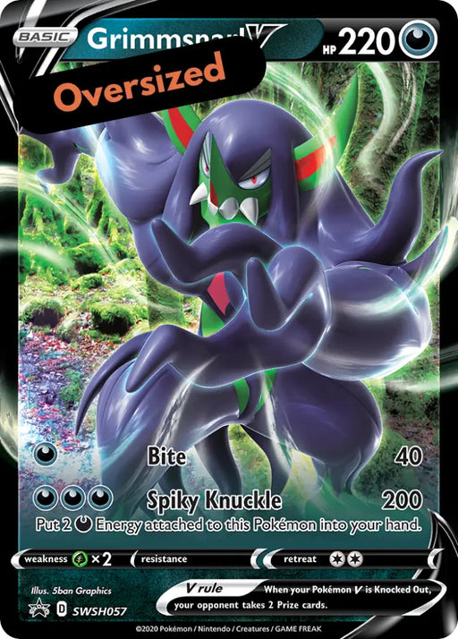 Grimmsnarl V (SWSH057) (Jumbo Card) [Sword & Shield: Black Star Promos] - Pokemon Single