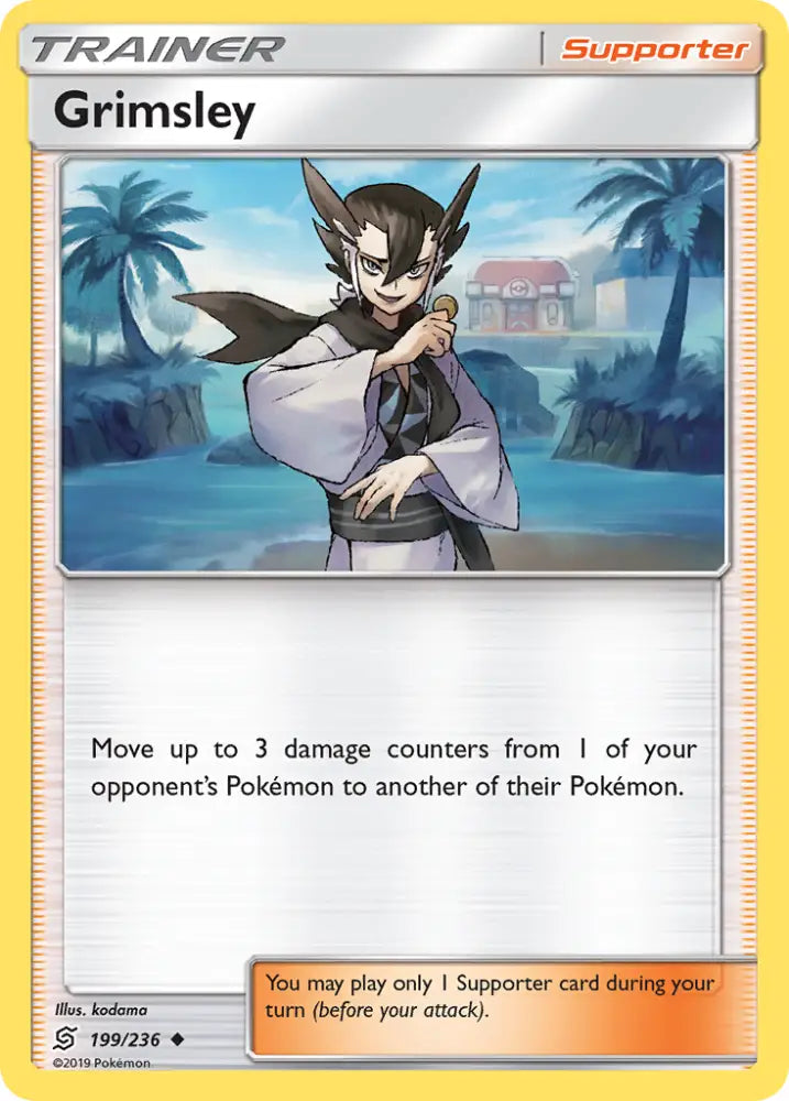 Grimsley (199/236) [Sun & Moon: Unified Minds] - Pokemon Single