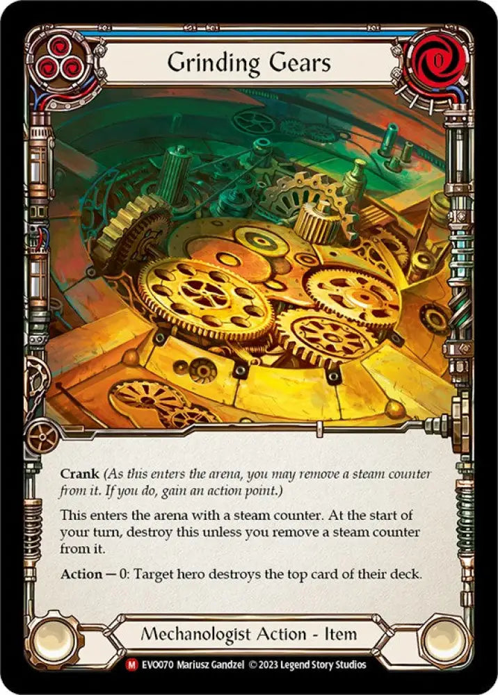Grinding Gears [Bright Lights] Rainbow Foil - Flesh And Blood Single