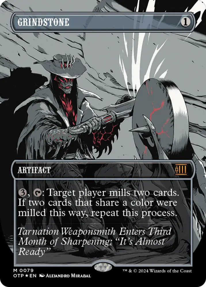 Grindstone (Textured Foil) [Outlaws of Thunder Junction: Breaking News] - MTG Single