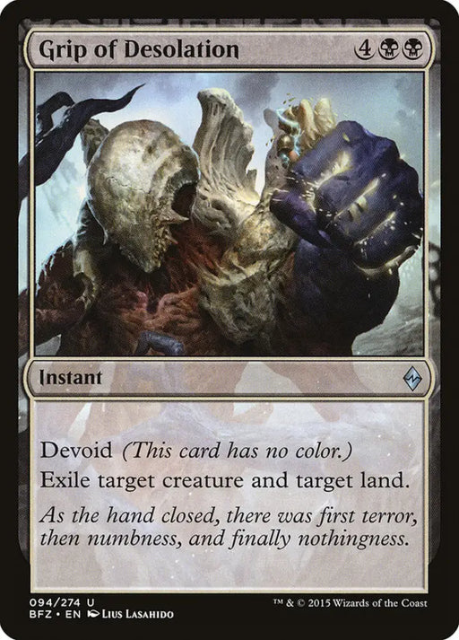 Grip of Desolation [Battle for Zendikar] - MTG Single