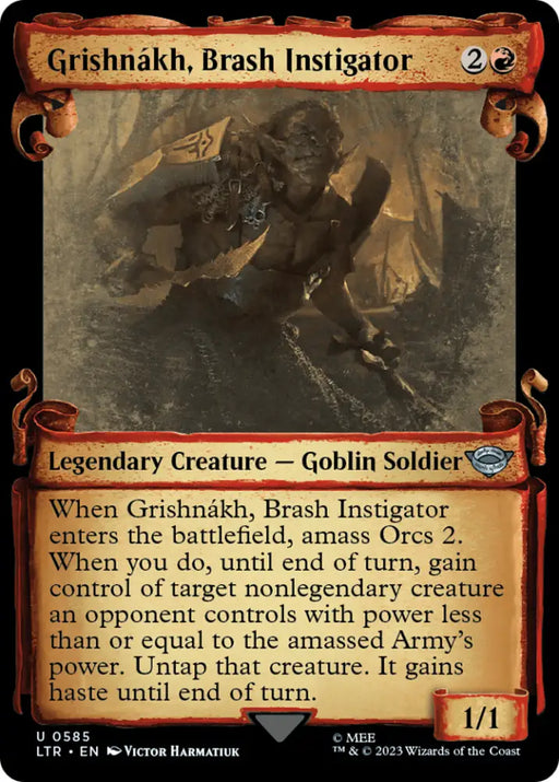 Grishnakh Brash Instigator [The Lord of the Rings: Tales of Middle-Earth Showcase Scrolls] - MTG Single