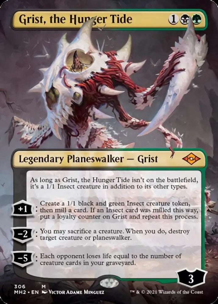 Grist the Hunger Tide (Borderless) [Modern Horizons 2] - MTG Single
