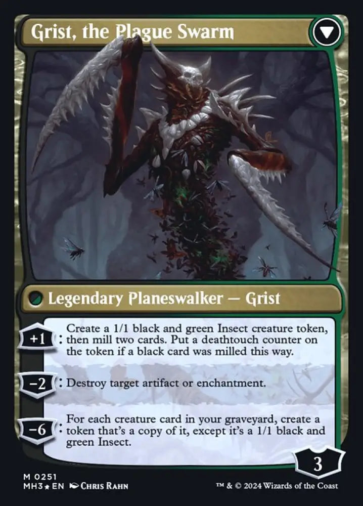 Grist, Voracious Larva (251) [Prerelease Cards] Reverse