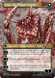 Grist Voracious Larva // Grist the Plague Swarm (Borderless) (Textured Foil) [Modern Horizons 3] - MTG Single