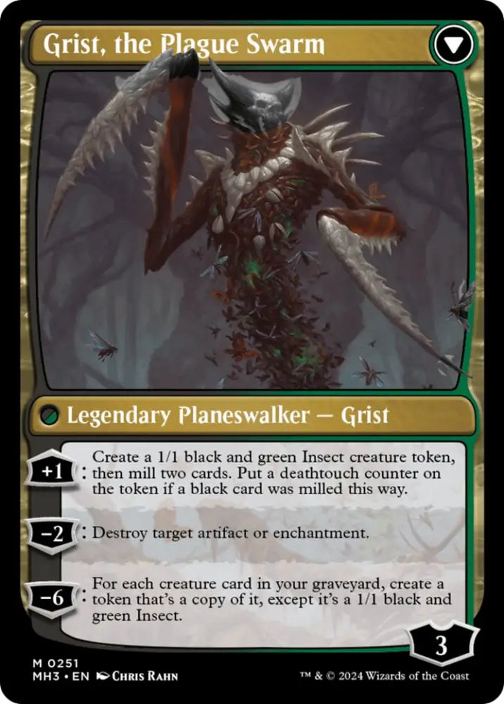 Grist Voracious Larva // Grist the Plague Swarm [Modern Horizons 3] - MTG Single