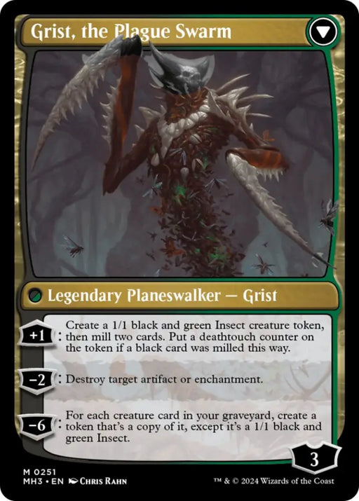 Grist Voracious Larva // Grist the Plague Swarm [Modern Horizons 3] - MTG Single