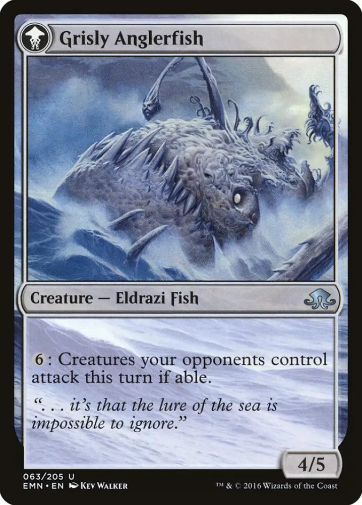 Grizzled Angler // Grisly Anglerfish [Eldritch Moon] - MTG Single