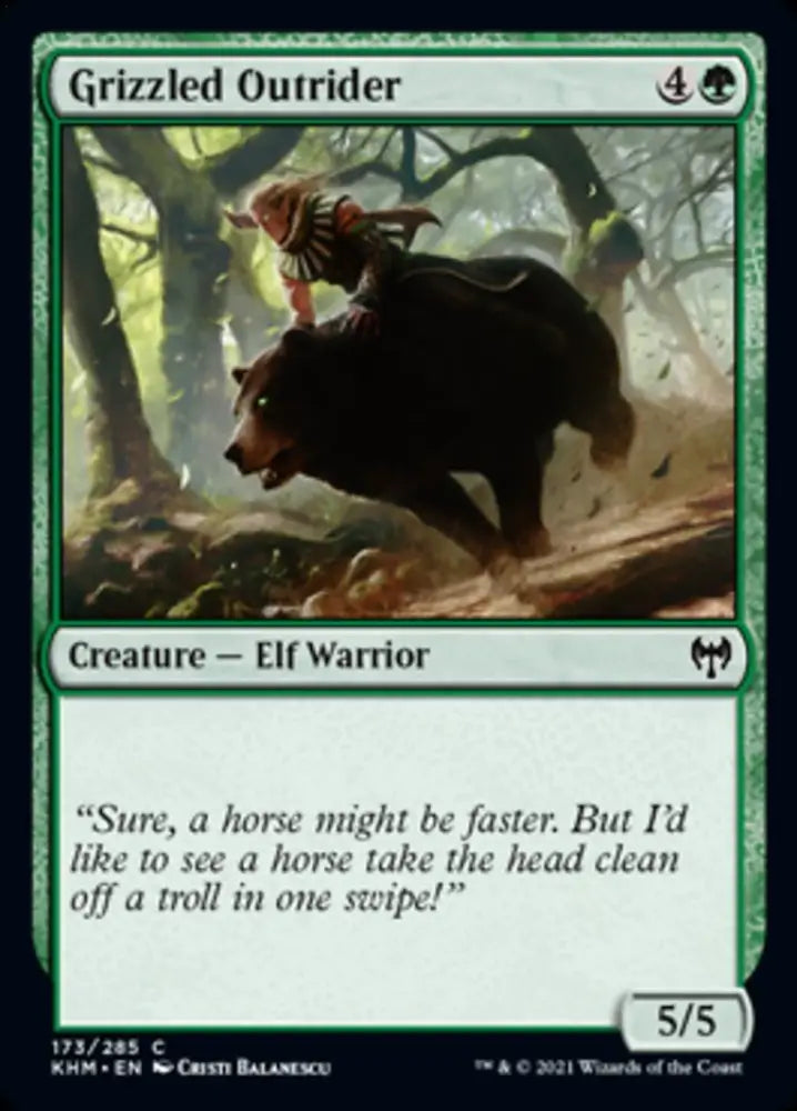 Grizzled Outrider [Kaldheim] - MTG Single